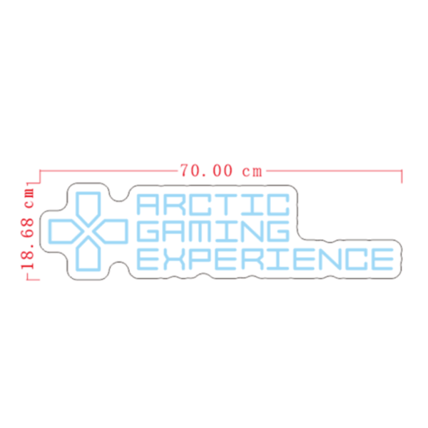 Arctic Gaming Experience neon sign 70 x 17 cm - Image 2