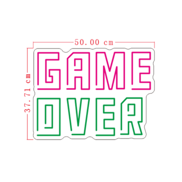 Game Over neon sign 50 x 37,7 cm - Image 2