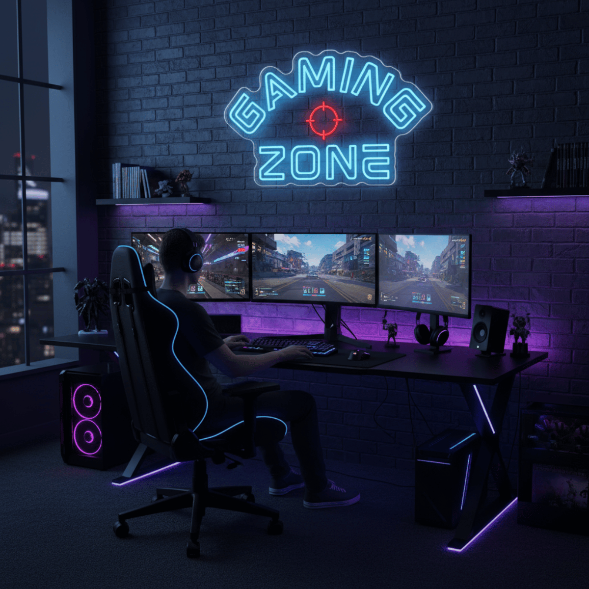 Gaming Zone neon sign 60 x 37 cm
